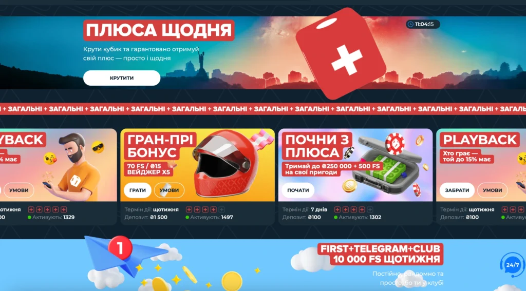 Бонуси в онлайн казино First