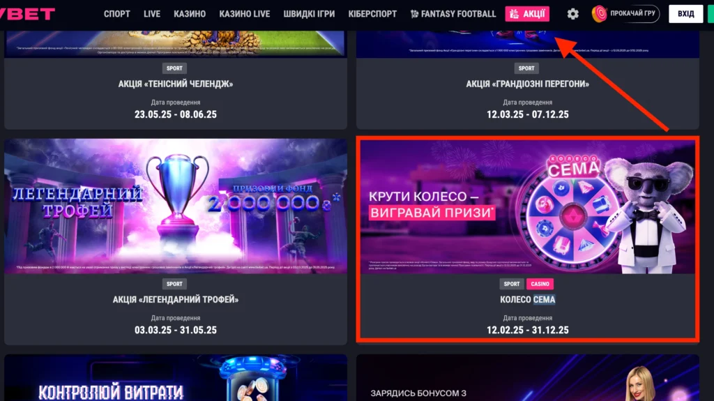 Колесо Сема Фавбет
